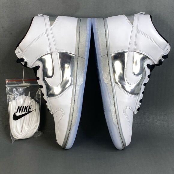 Nike Dunk High SE Chrome sneaker shoes women size 9 - Picture 9 of 10